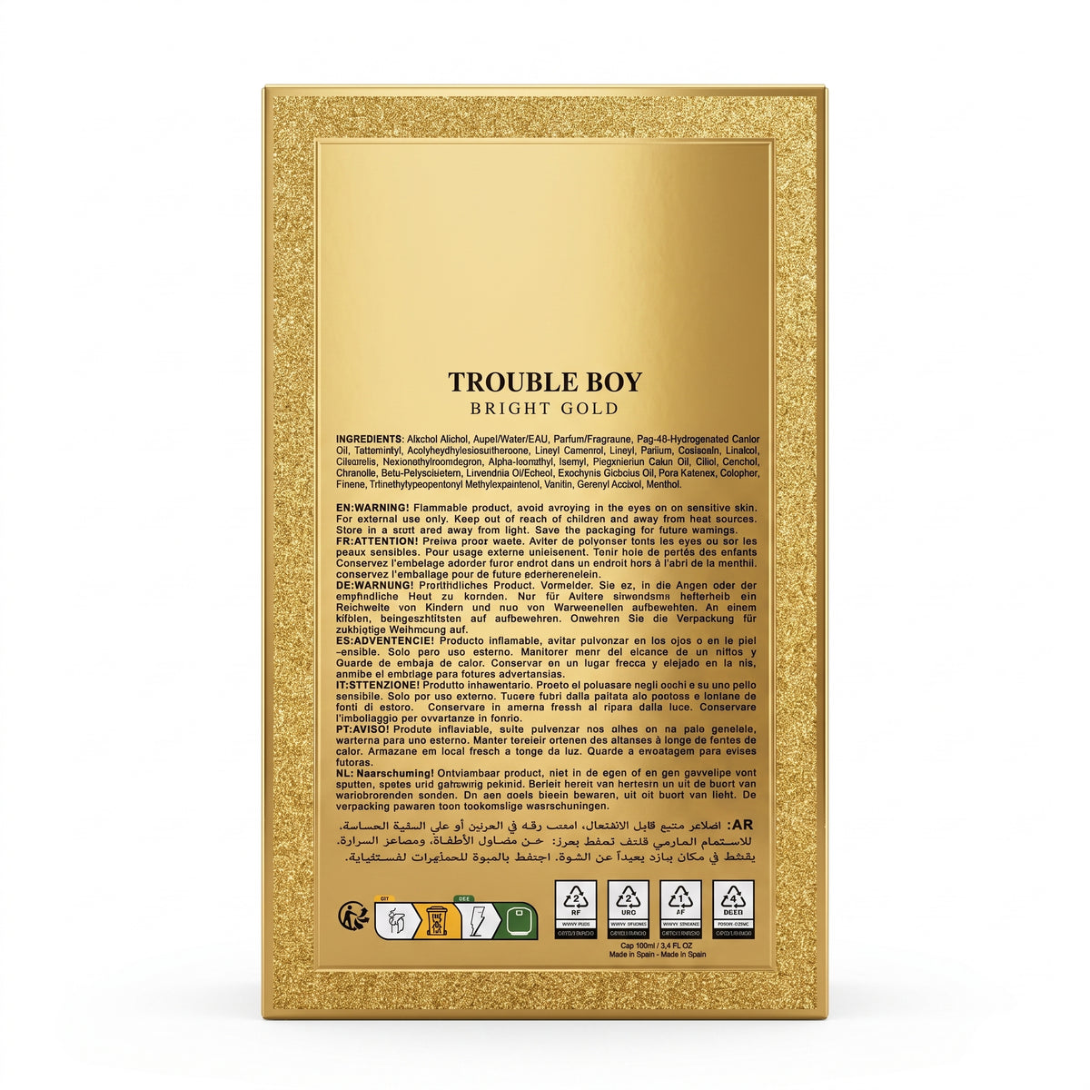 Lovali Trouble Boy Bright Gold