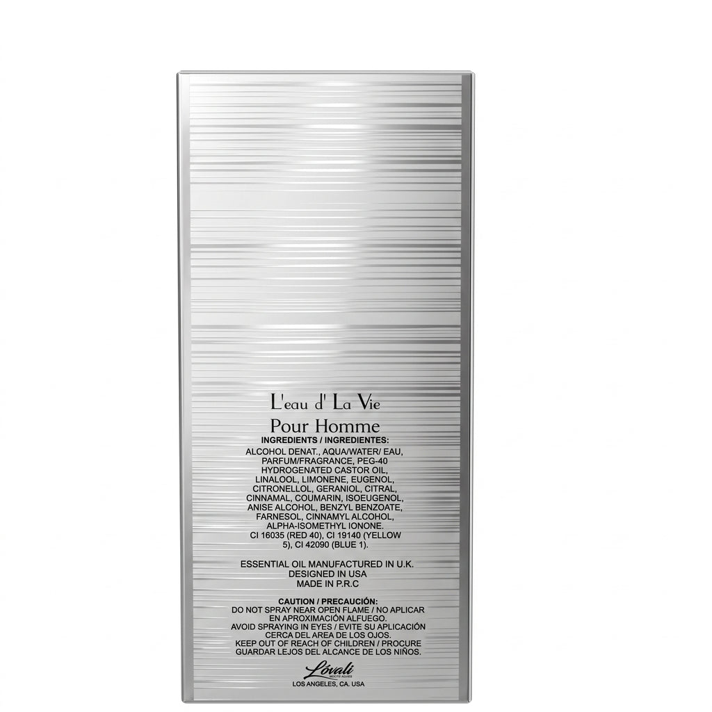 Lovali L'eau d'La Vie Pour Homme